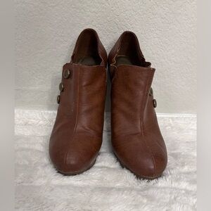 Brown Heeled Ankle Boots
